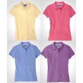 Camisa gola polo feminina Tommy.