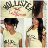 Baby Look Hollister amarela